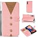 Produktbild Galaxy A7 2018 Hülle, Leder Tasche Handyhülle Flip Wallet Schutzhülle für Samsung Galaxy A7 2018 mit Ständer und Kartenfächer/Magnetverschluss (5)