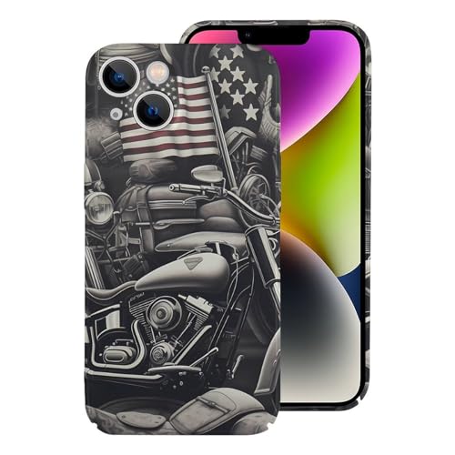 Image of Vintage Motorcycles Soft Anti-Scratch Case PC Upgraded Version Compatible with iPhone 14, style, 20240524