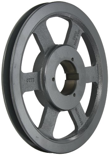 Browning 1B5V110 Split Taper Sheave, Cast Iron, 1 Groove, A, B or 5V Belt, Uses B Bushing