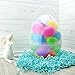 Cornucopia Brands Jumbo Plastic Easter Eggs (4-Pack, 10-Inch); Giant Clear Egg-Shaped Buckets w/Handles