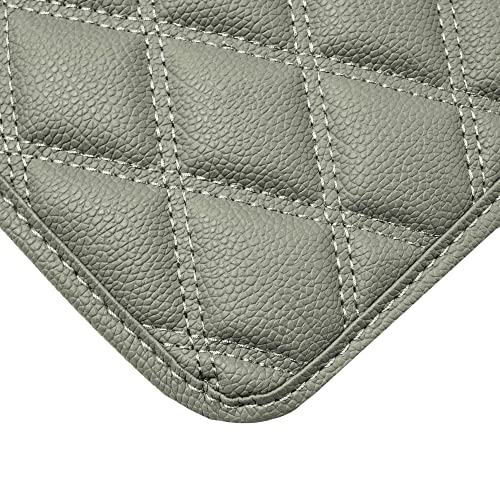 Fh Group Deluxe Faux Leather Diamond Pattern Cargo Liner 32" Inches - Universal Fir For Cars, Trucks, & Suvs (Gray) F16501 #TOP2