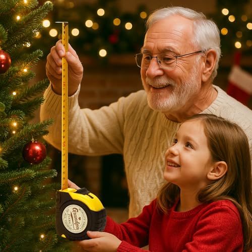 YUEYUQIU Fathers Day Grandpa Gifts from Granddaughter Grandson - Ideal Father's Day Birthday Grandparents Day Gifts for Grandpa Grandfather from Grandkids - Funny Engraved Tape Measure 25 FT Ideas by YUEYUQIU - Used condition - Image 8