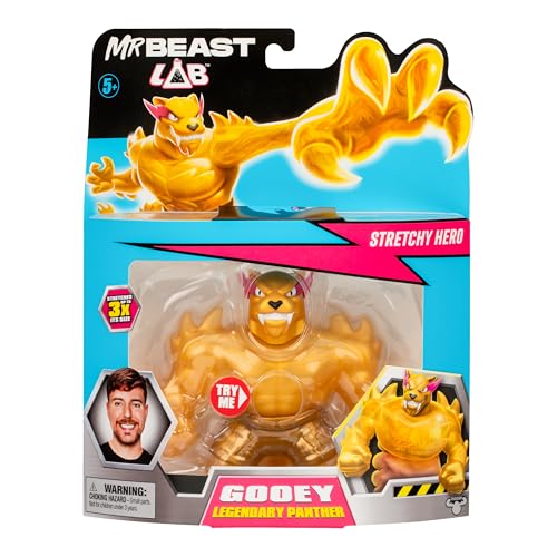 Miniatura 2 de Mrbeast Lab 24738 Figura Elástica De Heroes Of Goo Jit Zu, Squishy Legendary Panther