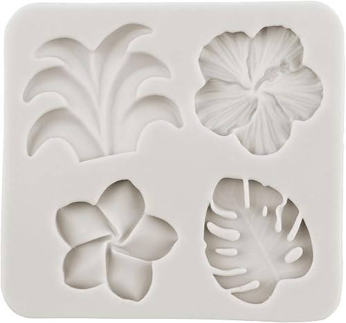 Miniatura 7 de Molde de flores tropicales para hojas de hibisco, flor de hibisco, moldes de silicona para fondant de silicona para decoración de tartas, decoración