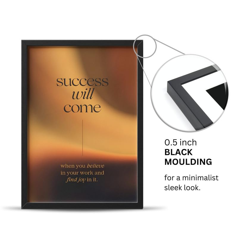 Image of Wall Framed Posters | 8x12 inch size | Motivational Quotes Posters |Motivational Photo Frame - inchSuccess Will Come inch Inspirational Wall Decor - Perfect for Office, Study Room, Bedroom, or Gift