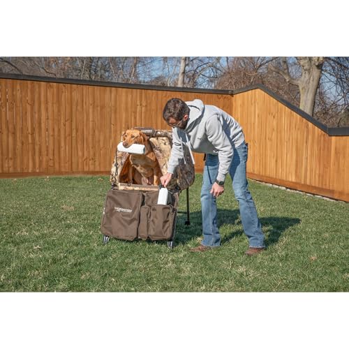 Image of Momarsh Final Stand Dog Adjustable Training Platform & Storage Panel | Hunting Stand | Elevated Pet System for Place, Agility & Steadiness | Dog Trainer System | Mesh Bottom Mud Feet | 150lb Capacity