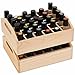 Essential Oil Tray Organizer (Set of 2) - Best Solution for Display & Storage of Oils for Easy Access. Small Wooden Rack, Natural Pine Wood. Trays Hold 60 Oils