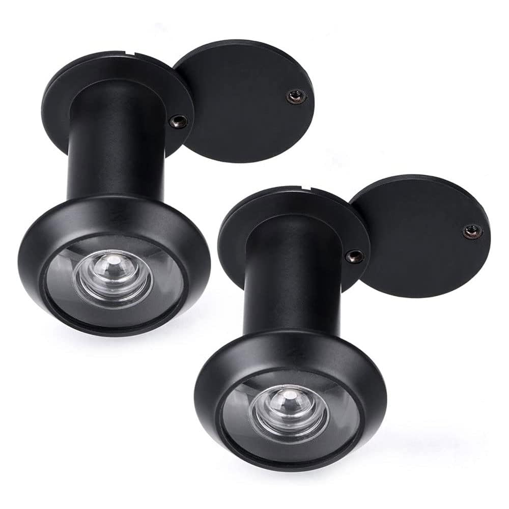 Sponsored Ad – Khazna Safety Door Viewer Solid Brass 220° Door Viewer/Peephole with Heavy Duty Rotating Privacy Cover for 40mm to 65mm Doors Durable Door Viewer for Home Office Hotel (2 Pack Black)