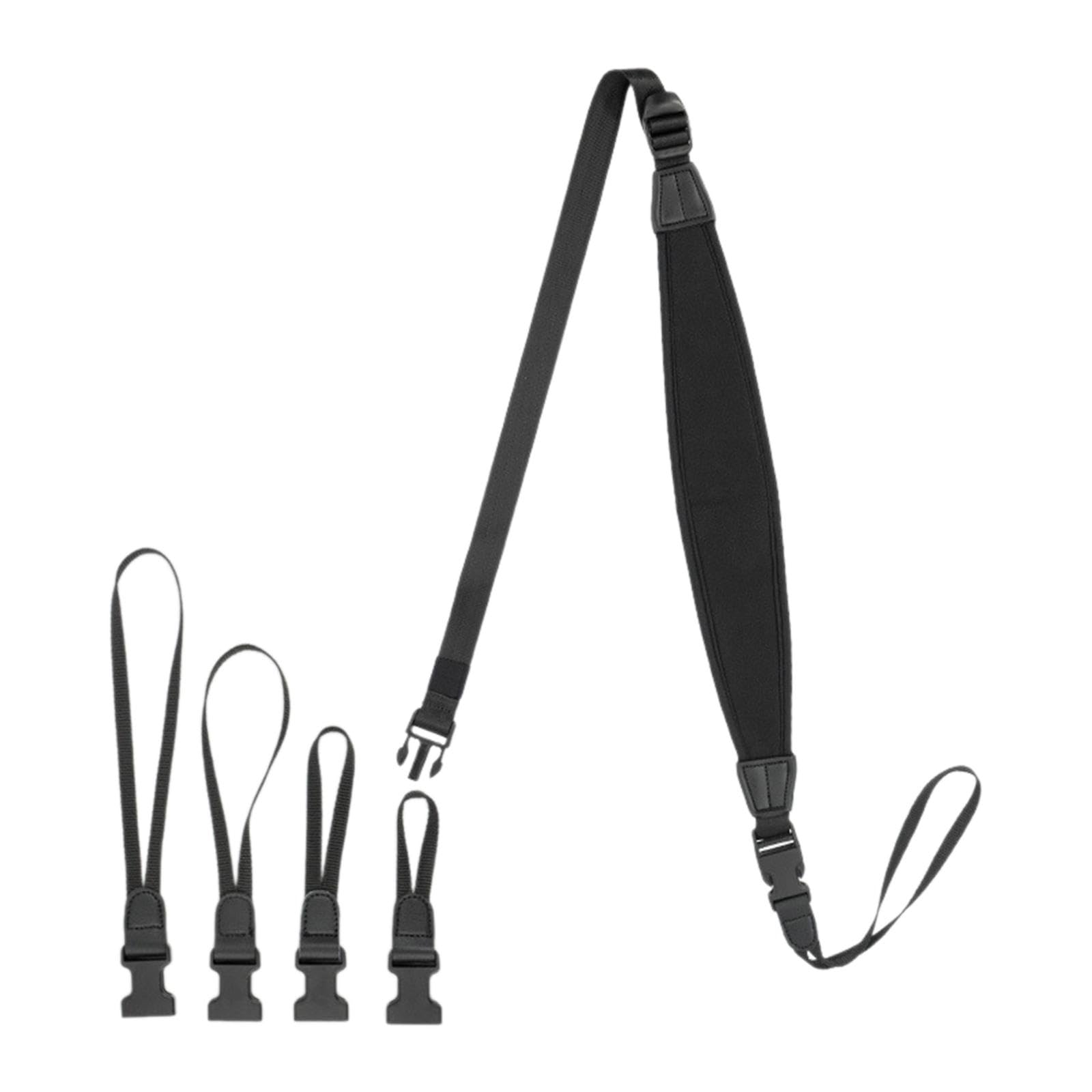 Harilla Tuba-Riemen, Tuba-Gurt, verstellbar, Euphonium-Zubehör, Ersatz für PU, leicht zu reinigen, 4 Adapter, Messing-Riemen, Instrumenten-Riemen, Tenor
