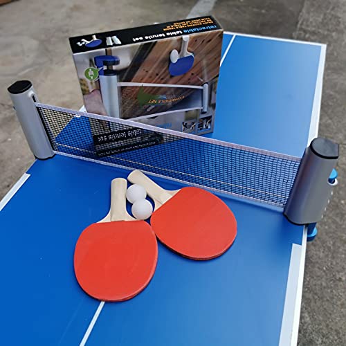 Intrekbare Tafel Van Tafeltennis, Met Uitbreidbaar Net, 2 Peddels En 3 Ballen En Draagbare Case, Perfect Voor Thuis- of… - Image 4