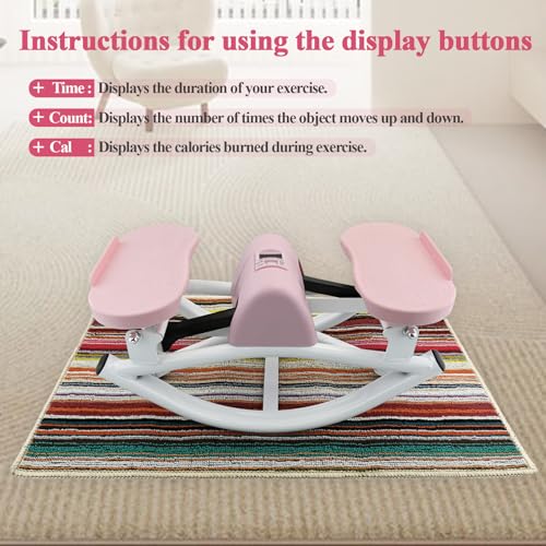 Image of Rock Stepper for Home Workout, Side-to-Side Stepper Machine with Resistance Bands & Digital Display, Low-Impact Lateral Stepper for Full Body Exercise, Compact Quiet Cardio Equipment for Apartment /Gym