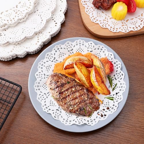 Napperons en papier dentelle jetables pour protéger vos plats des graisses - 5