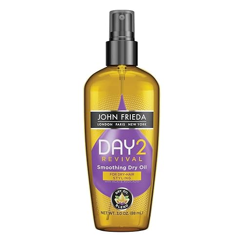 John Frieda Día 2 Revival Aceite seco suavizante mezcla de aceite seco hidratante 3 onzas con aceite seco de acai y aguacate