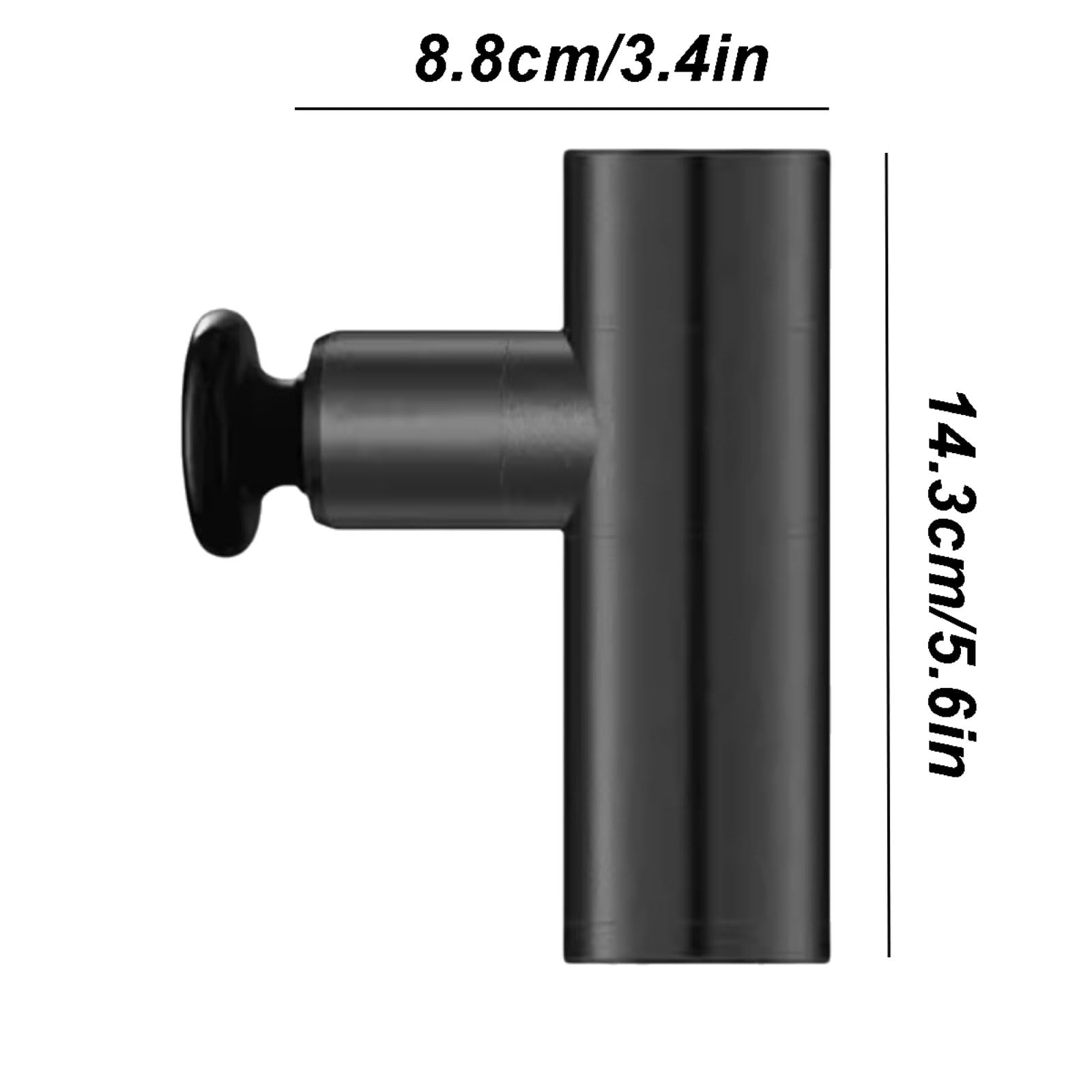 Portatile Pistola for massaggio in plastica, massaggiatore a percussione compatto senza fili, massaggiatore portatile ricaricabile, for uso domestico e in ufficio potente(Wit)