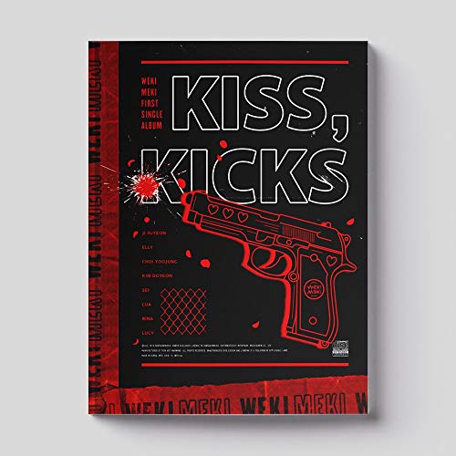 Interpark WEKI MEKI - Kiss, Kicks [Kicks ver.] (1st Single Album) CD+Photobook+2Photocards+Folded Poster
