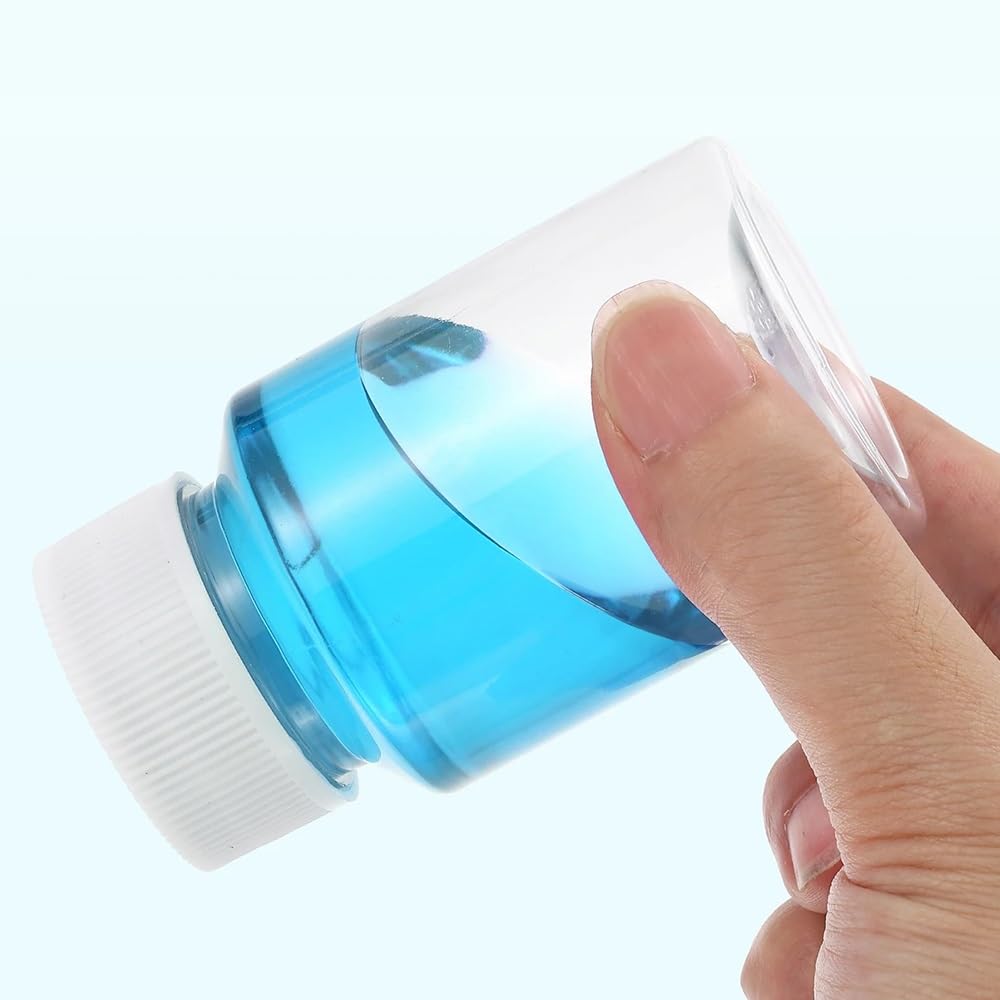 20 Stück 100 ml Reagenzflaschen, PET-Weithalsflaschen, runde Flaschen mit Schraubverschluss for Laborwasser, Reagenzien, Flüssigkeiten, feste Proben, Aufbewahrungsdichtung