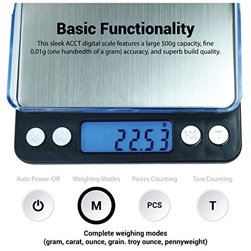 Báscula Digital de Bolsillo Horizon ACCT-500 Precisión 500g miniatura 4