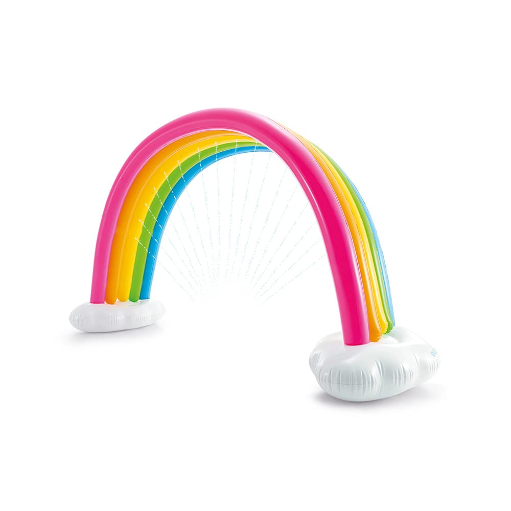 Intex 56597NP - Arcoíris Hinchable Gigante, pulverizador, 300x109x180 cm, aspersor Agua niños, Inflable Gigante, Juego Aire Libre, hinchables arcoíris