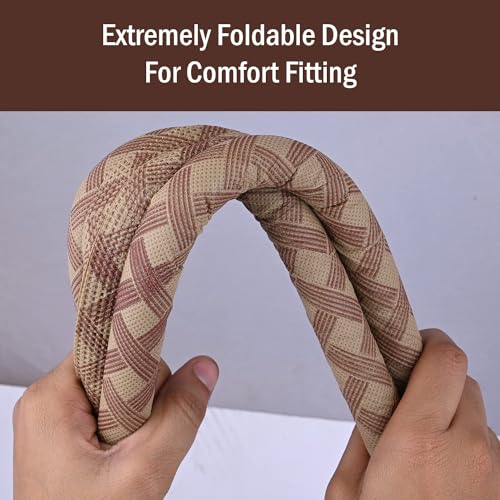 Image of Pivalo Door Bottom Sealing Strip Guard for Home 36 Inches Closers Adjustable Draft Air Stoppers Dust and Insects Repellent (Pack of 1, Light Brown, Max Door Width - 3 cm)