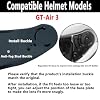 CNS-1C Visor Replacement for GT-Air 3,UV Protection Helmet Face Shield Compatible with SHOEI GT-Air 3 (Deep Black)