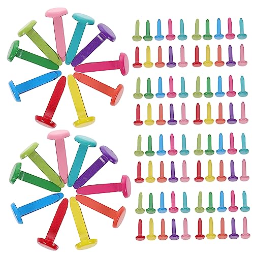 ERINGOGO Brads for Crafts 600pcs Paper Fasteners Mini Brad Fasteners for DIY and Scrapbooking