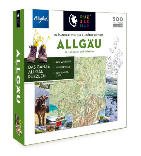 Preisvergleich Produktbild Unbekannt Puzzlemap 88019 - Allgäu
