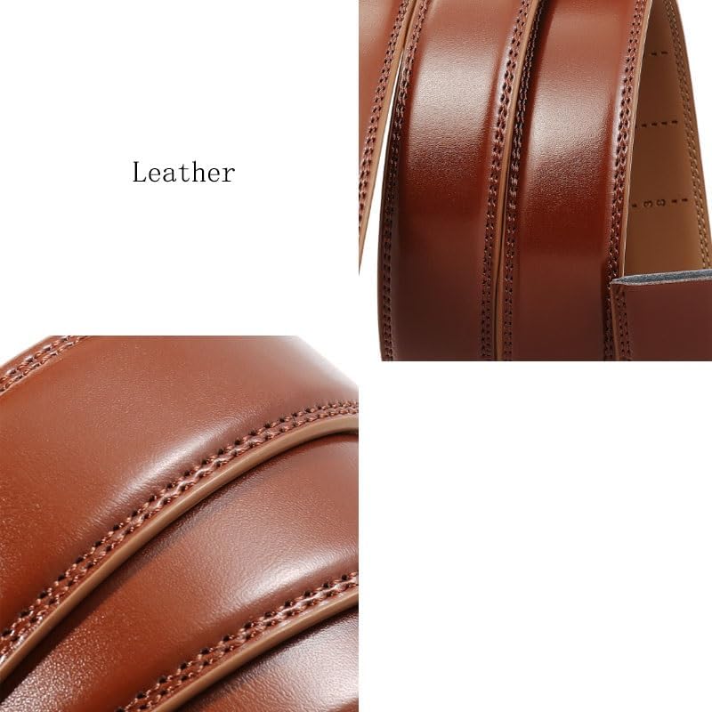 Fashionable Leather Belt Automatic Buckle of Jeans Versatile Pants Accessories image 3