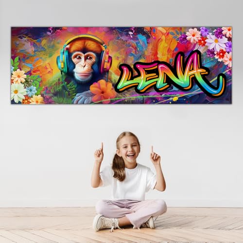 Tjapalo® ZP96 Poster Personnalisé Graffiti - Deco Murale Chambre Fille Ado - Affiche Personnalisée Enfant