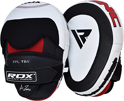 RDX Manoplas Boxeo Cuero Vacuno Paos Kick Boxing Muay Thai Artes Marciales Patada Pad Entrenamiento