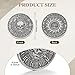 Misdary 10 Pcs Memento Mori Coin Memento Vivere Reminder Token Metal Skull Challenge Coin Medallion Stoicism Gift Challenge Stoic Reminder Pendant for Daily Practice Stoic (Silver Style)