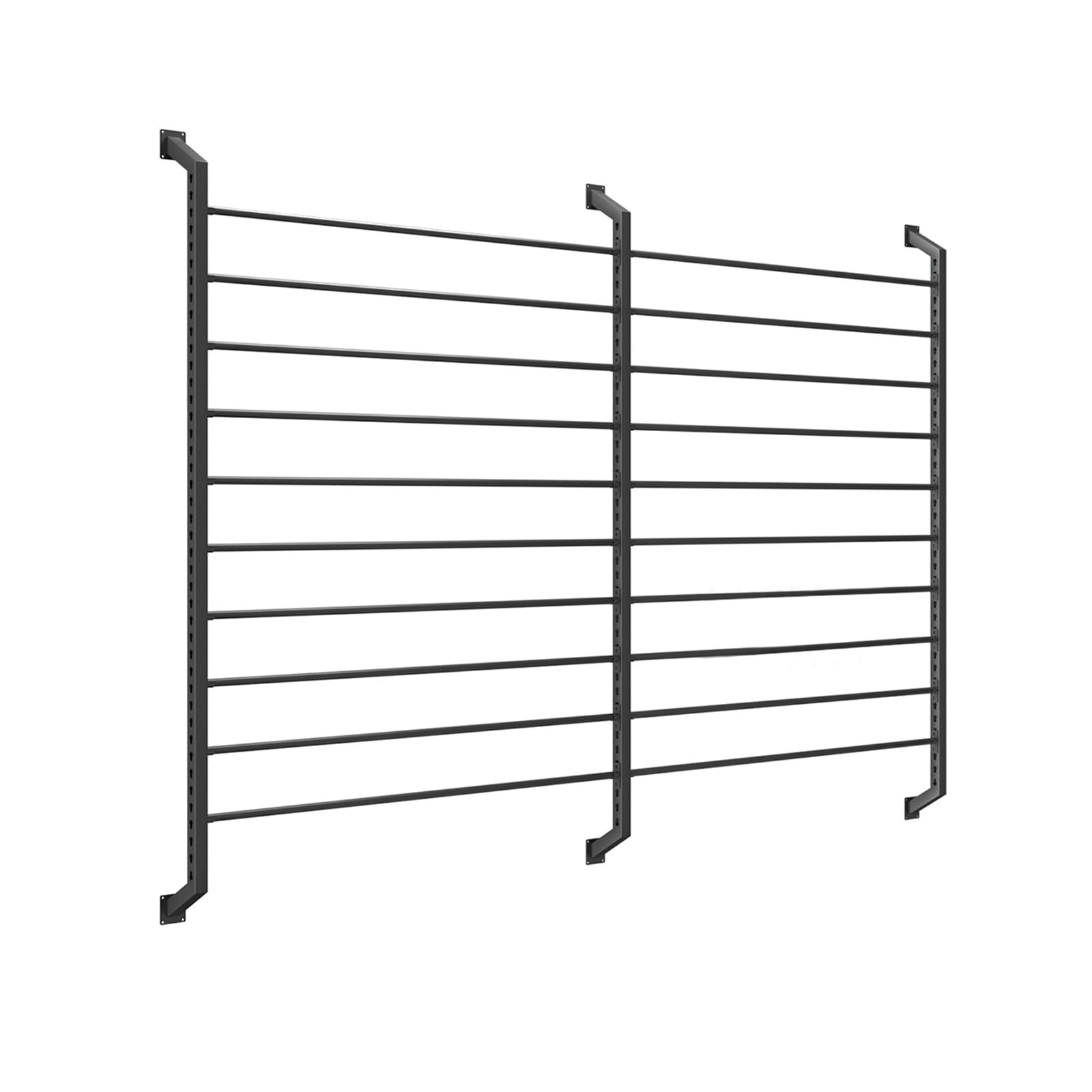 Estante de almacenamiento de tela con barra ajustable para colgar en la pared