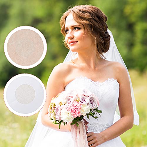 Satinior 40 Pairs Disposable Nipple Breast Covers Adhesive Breast Pasties Petal Bra Pasties For Women (Beige), 2.36 X 2.36 Inches #TOP4