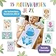 Miniwerk Großes Bio Baby Abdruckset 0-1,5 Jahre für Baby Handabdruck und Fußabdruck - Dekoration für Baby- & Kleinkinderzimmer - Geschenke zur Geburt Junge Mädchen - Abdruck Baby Hand und Fuß Set