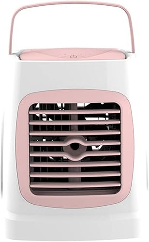 Aire acondicionado portátil, enfriador de aire evaporativo de carga USB en 3 velocidades, mini ventilador de aire acondicionado personal y