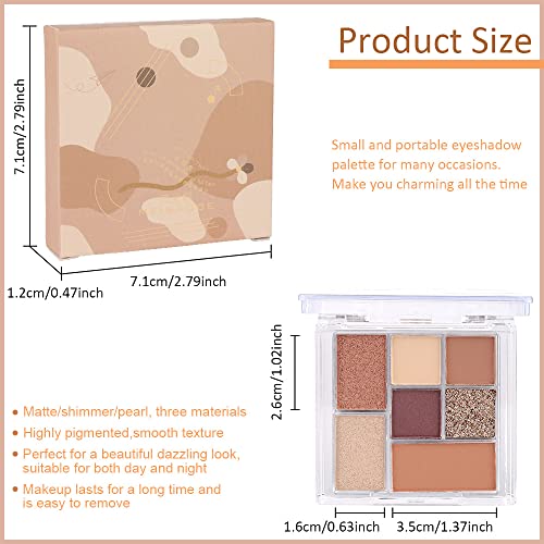 2Pcs 14 Color Colorful Eyeshadow Palette,Pink Brown Dark Korean Glitter Matte Nude Eyeshadow Palette Cool Warm Neutrals Rainbow Eyeshadow Palette,Highly Pigmented Long Lasting Waterproof Eye Shadow #TOP6