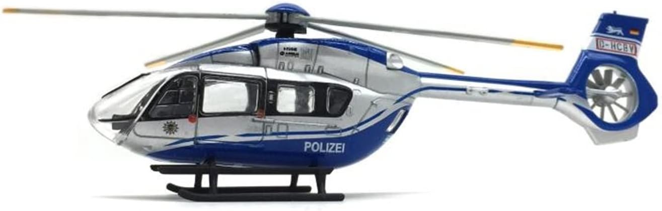 1:87 Scale Model Die-Cast Alloy Aircraft Fit for Polizei Police Helicopter Ty H145 Series Gift for Adults Hobby Playgame Kit