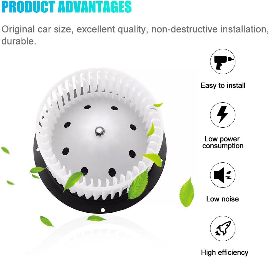 AC Heater Blower Motor with Fan Cage Compatible with 1999-2007 Ford F-250 F-350 F-450 F-550 Super Duty 2003-1999 Ford Windstar Blower Assembly Replaces 2C3Z19834AA