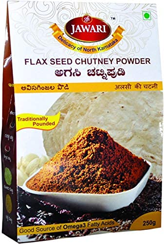 gfi JAWARI Chutney Powder - 250 Grms (Flax Seed Chutney Powder, 2)