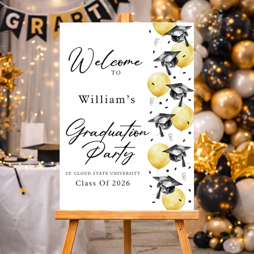 Graduation Party Yard Sign – Congrats Graduate Lawn Sign, Class of 2026 Outdoor Graduation Yard Decoration for High School or College Graduation Party.#15