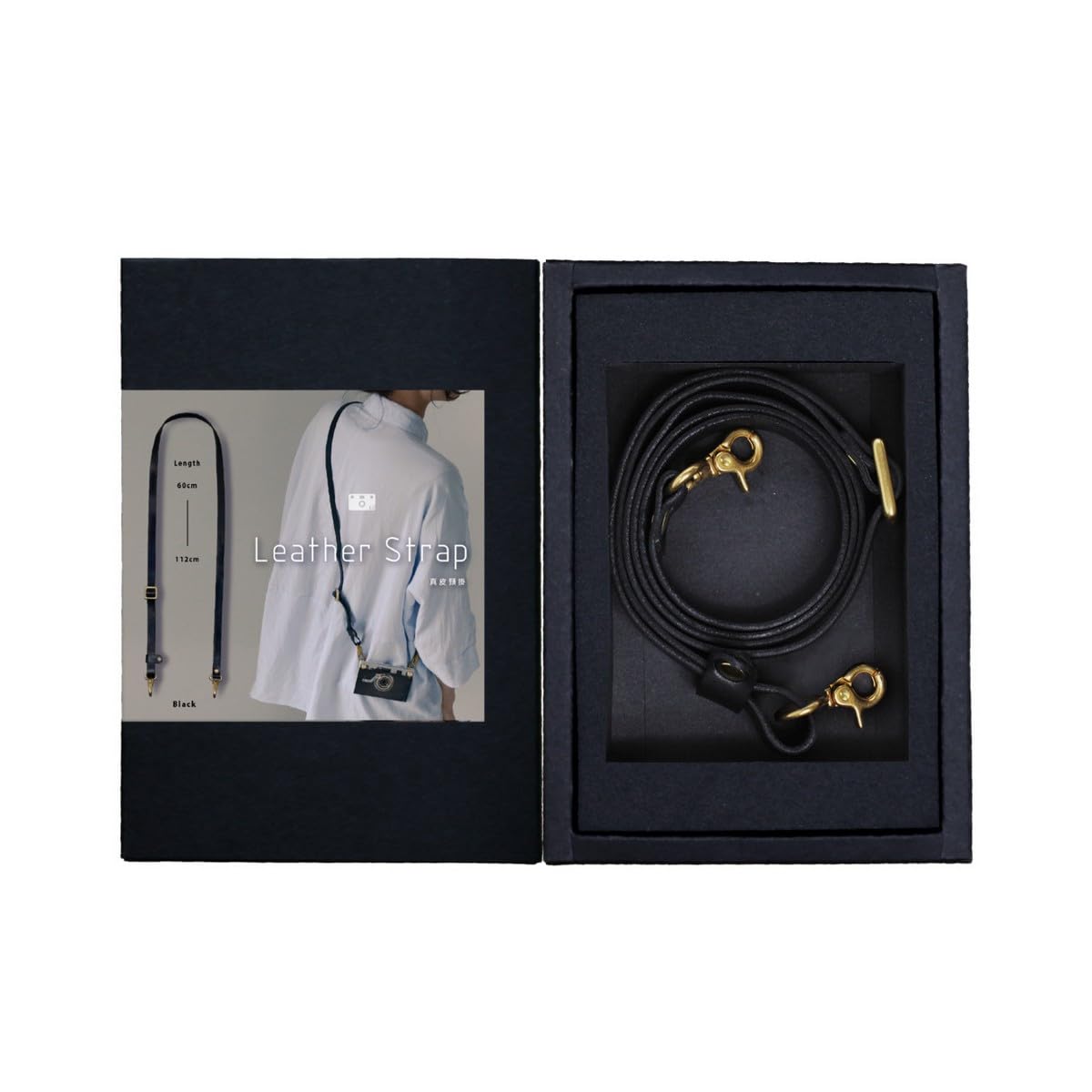 Amazon | ペーパーシュート(papershoot) Leather Strap Black（レザー