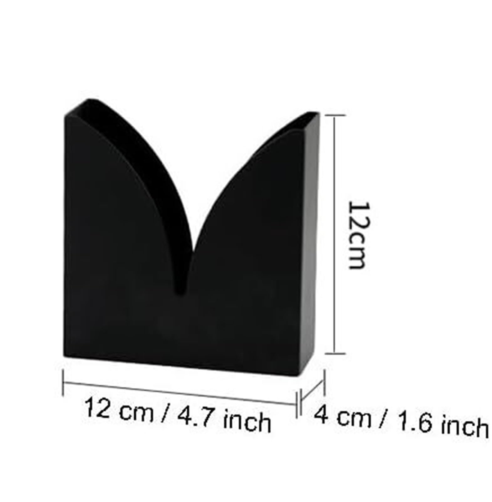 Porte-serviettes en acier inoxydable avec numéros de table imprimés au laser de 1 à 30, noir