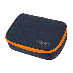 Schneiders 49116-178 – Schooletui Wizzard groot, donkerblauw gemêleerd