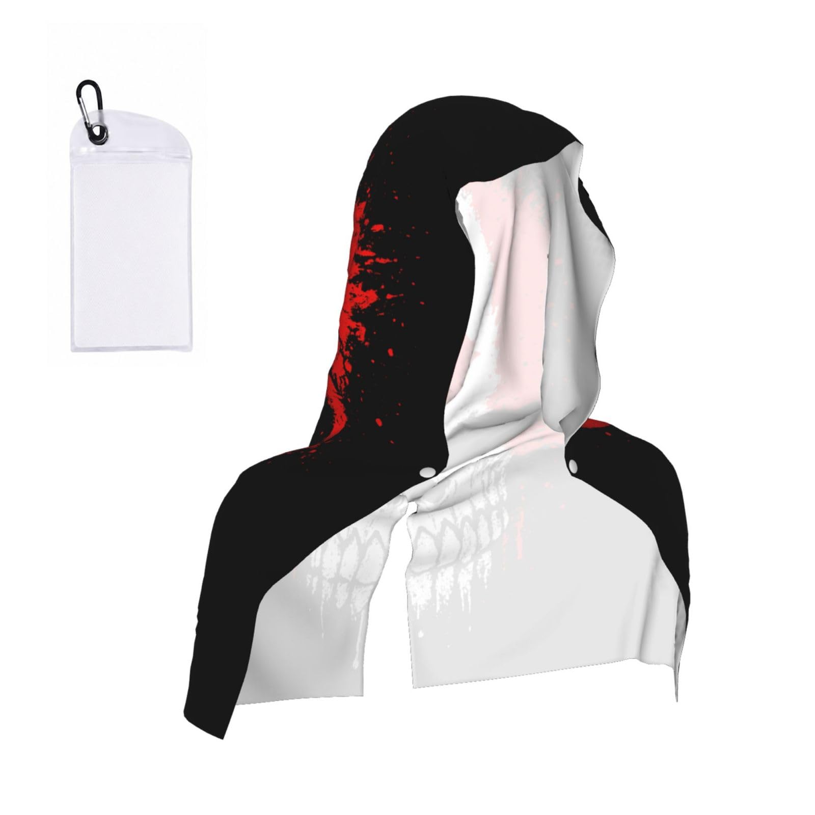 DUWAA Canada, Skull, Flag Print Cooling Hooded Sports Towel, 30×60cm Quick Drying Summer Cool Head Wrap For Neck And Face