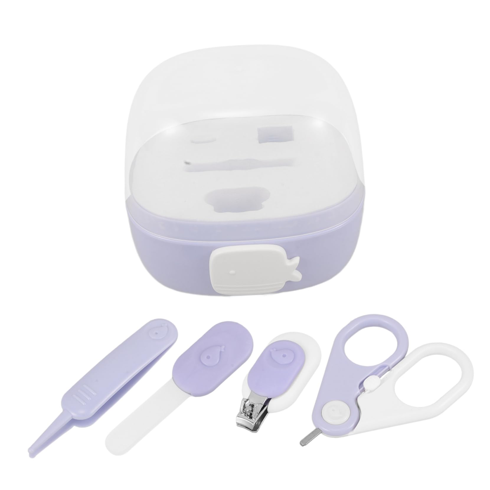 HAPINARY Baby Nail Clippers Machine Electric Nail Cutter Set Gentle File Safe for Kids with Travel Case