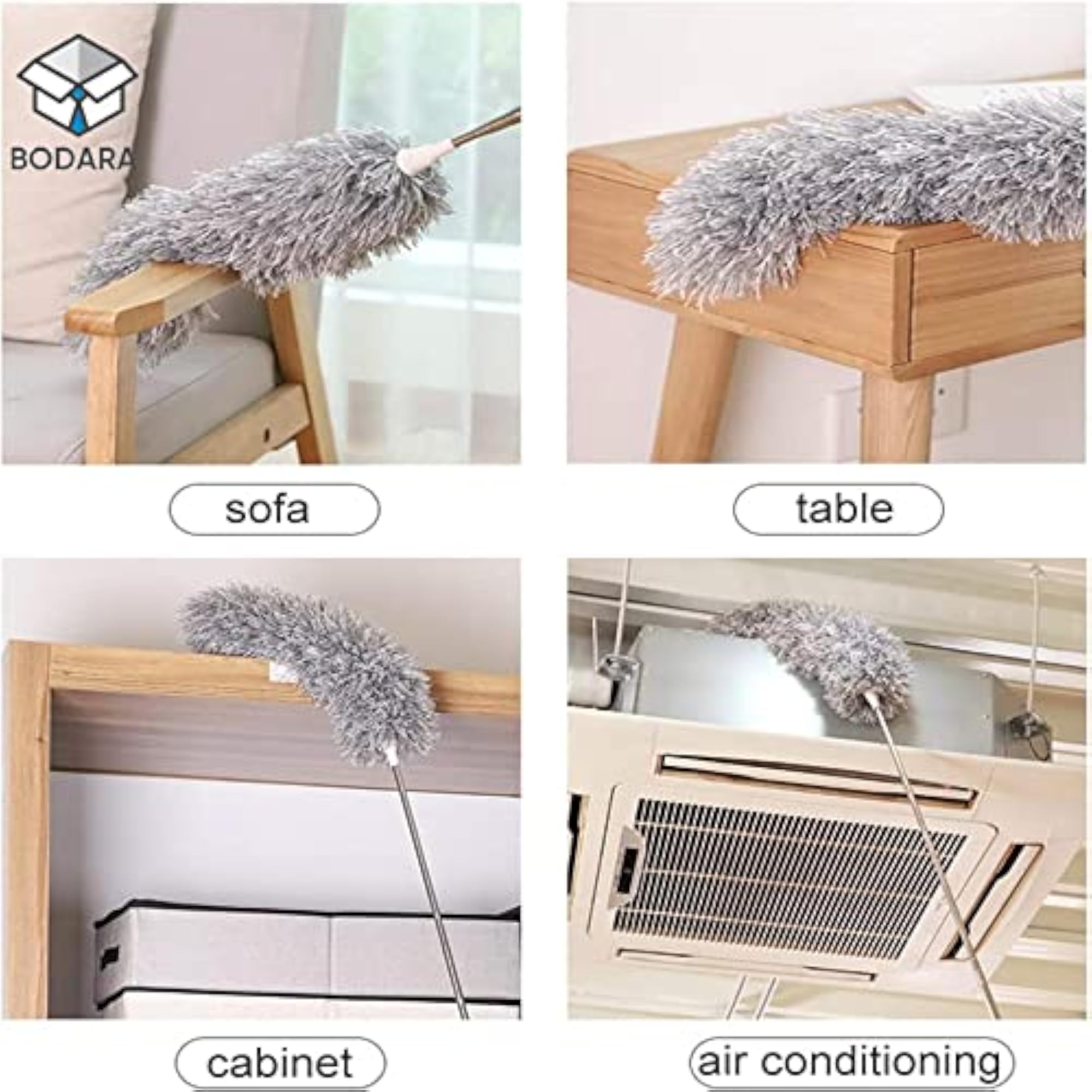 Upgraded Microfiber Duster with Extendable Pole