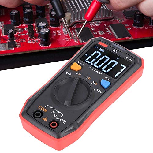 Image of Multimeter, UT123 Color Screen Digital Multimeter AC /DC Voltage Frequency NVC Tester Meter, with Temperature Measurement Function