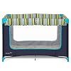 Dream On Me Zodiak Baby Playard, Breathable Mesh Sides, Soft Comfortable Mattress, Quick & Easy to Fold with Travel Carry Bag, Compact Space Saving Design – Navy