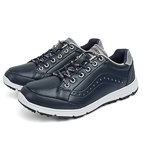 Image of THESTRON 2021 Men Golf Shoes Professional Spikes Golf Sport Sneakers Waterproof Mens Trainers Golfing