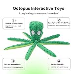 CPYOSN Dog Squeaky Toys Octopus - No Stuffing Crinkle Plush Toys for Puppy Teething, Durable Interactive Chew Toys for Small, Medium and Large Dogs Training and Reduce Boredom, 2 Pack - Image 4