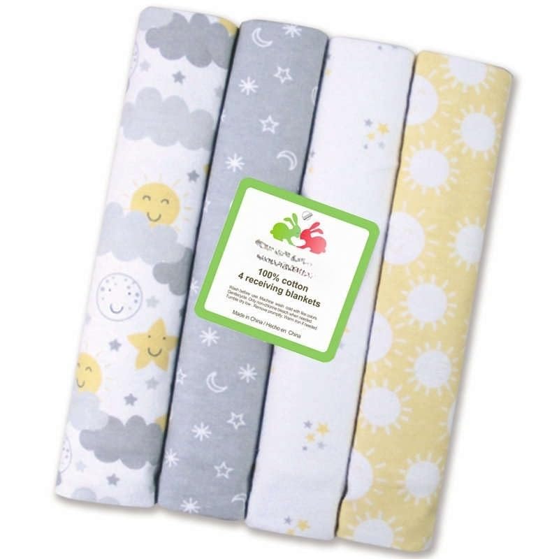 4-Pack Receiving Blanket (Color-9)